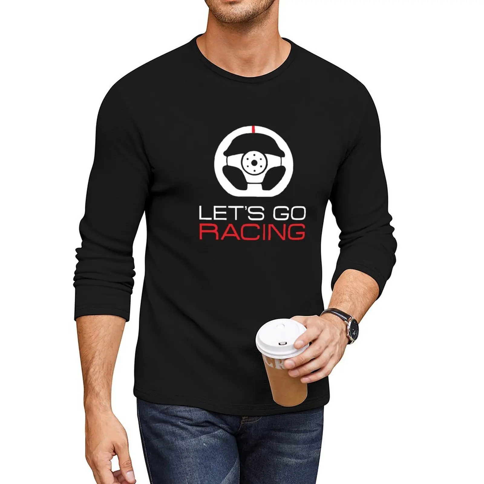 Ayo balap! Kaos Panjang Kaos Grafis Pakaian Anime Kaos Sublime Kaos Kustom Kaos untuk Pria Katun
