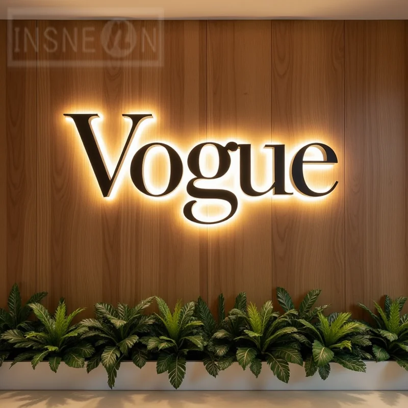 Custom LED Illuminated Backlit Sign 3D Metal Letters For Business Storefront Waterproof Light Up Advertising Signage Display