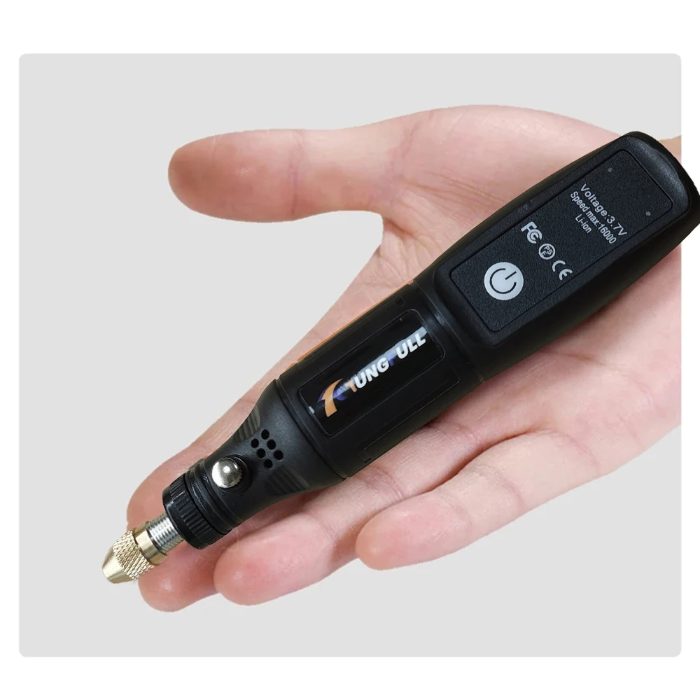 สว่านไฟฟ้าลิเธียมขนาดเล็ก 3.7V เครื่องมือโรตารี่ไร้สายสำหรับงานแกะสลัก, ขัด, ขัดเงา, แกะสลัก, ตัด, งานฝีมือ DIY