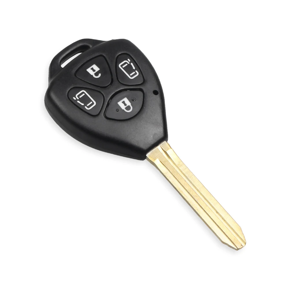 Корпус Ключа KEYYOU для Toyota Corolla Camry Reiz RAV4, Crown, Avalon, Venza, Matrix, заготовка 2/3/4, Кнопка чехол для дистанционного ключа от машины, лезвие TOY43