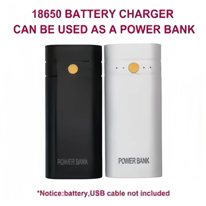 5v 2a 6000mah 2x 18650 usb tipo-c caso carregador de bateria diy caixa de banco de potência para carregamento eletrônico do telefone não incluindo baterias