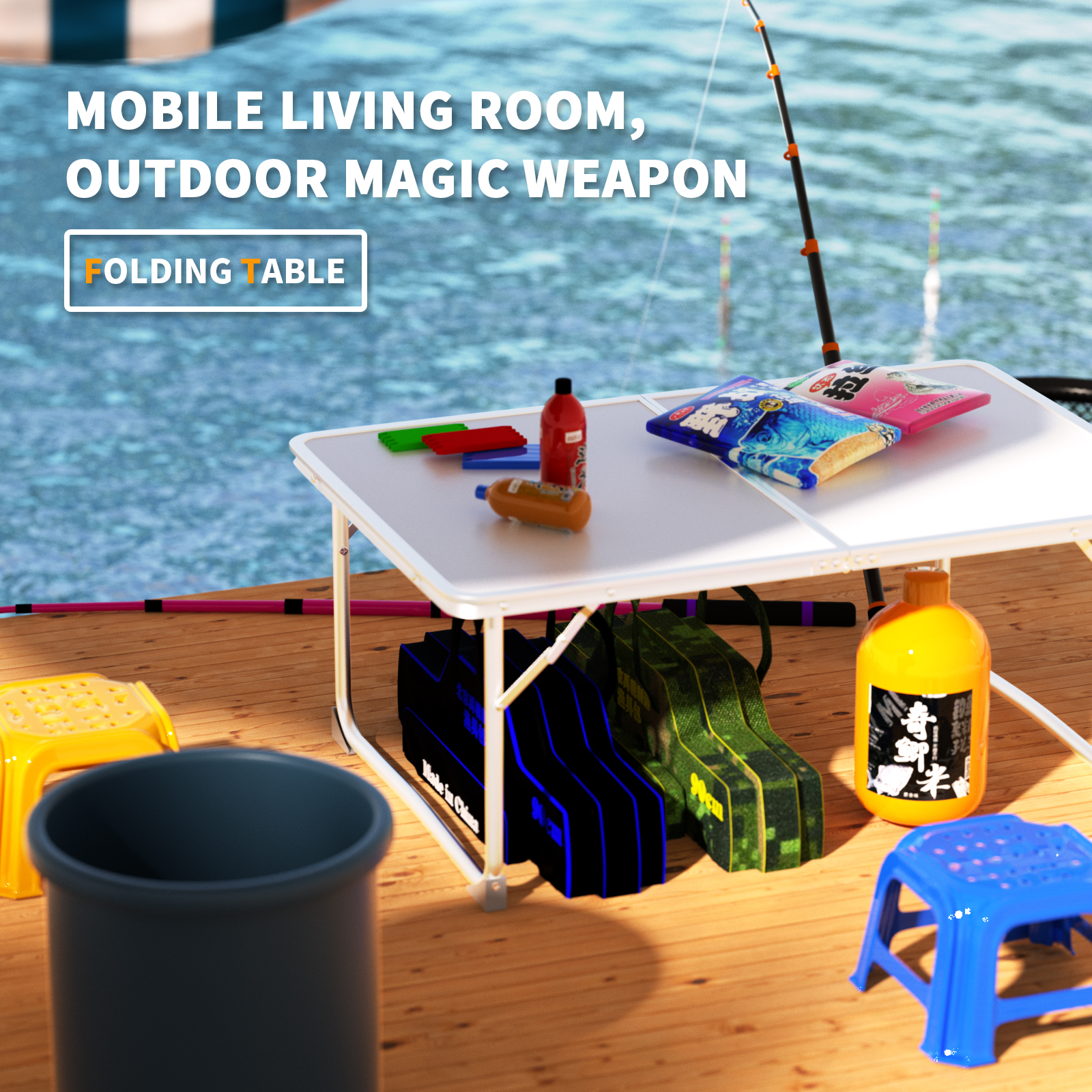 Folding Picnic Table Outdoor,Folding computer table for Homework Compact Handy Camping Table Garden Party BBQ,Multi-Purpose