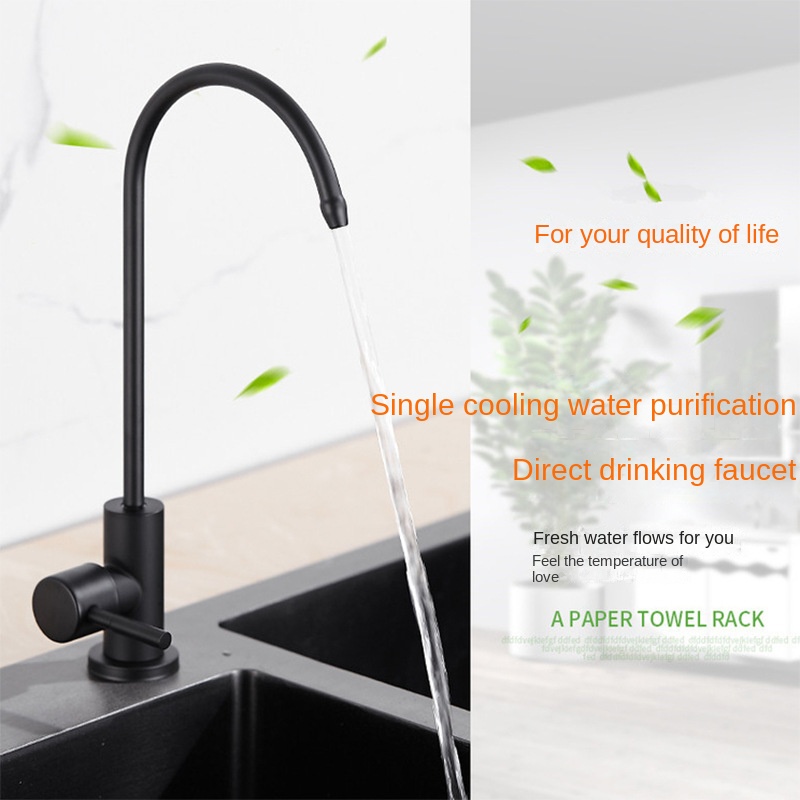 Purificador de agua de cocina de acero inoxidable 304, purificador de agua giratorio de enfriamiento único, grifo de agua potable directa