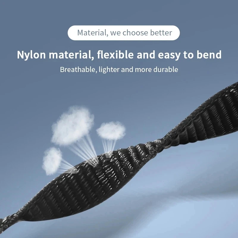 Nylon Loop Strap For Xiaomi Mi Band 8 7 6 5 4 3 Bracelet SmartWatch Wristband Replacement Sport Pulsera Watchband Miband 8 NFC