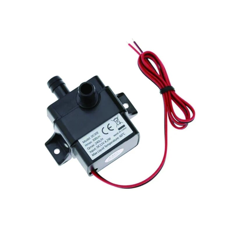 240L/H ปั๊มน้ํา DC 12V มอเตอร์ไร้แปรงหมุนเวียน Submersible ปั๊มน้ําเหมาะสําหรับพิพิธภัณฑ์สัตว์น้ําถังปลา Ponds น้ําพุ