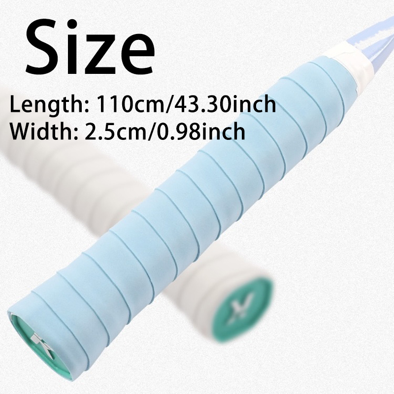 Faixa de suor plana antiderrapante para badminton/tenênis, com borracha absorvente de suor para ajudar nos pontos de pontuação na quadra
