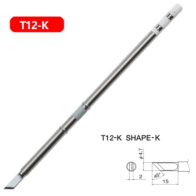 T12 Soldering Iron tips Replacement Various models of Tip Electric Soldering Iron Tip T12- K KU I D24 BC2 C4 C1 JL02