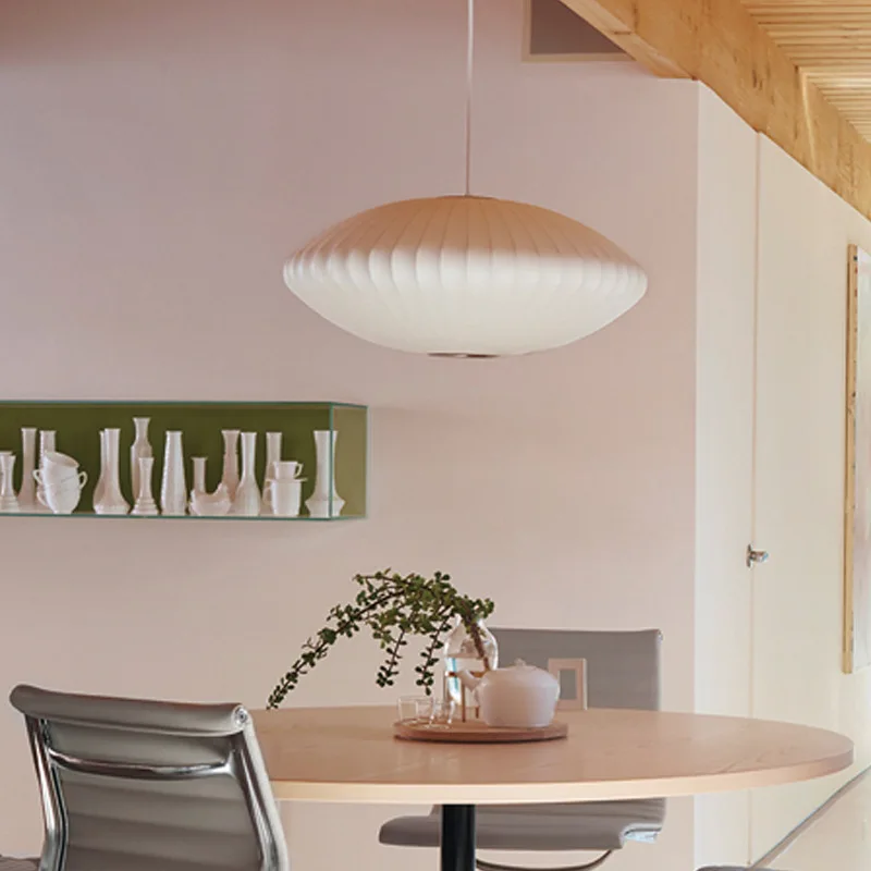 Balcone da pranzo camera da letto con lampadario in seta imitazione design nordico personalizzabile