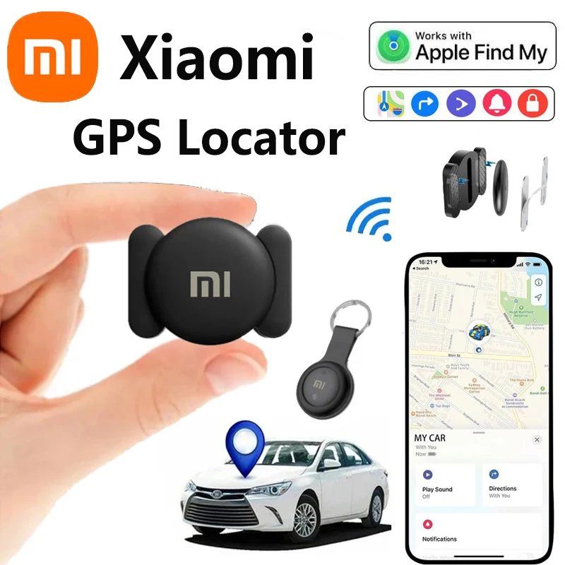 Xiaomi GPS-локатор, кошелек для домашних животных, чемодан, автомобильное глобальное отслеживание позиционирования, отслеживание пожилых детей, анти-потерянный искатель для iPhone Find My