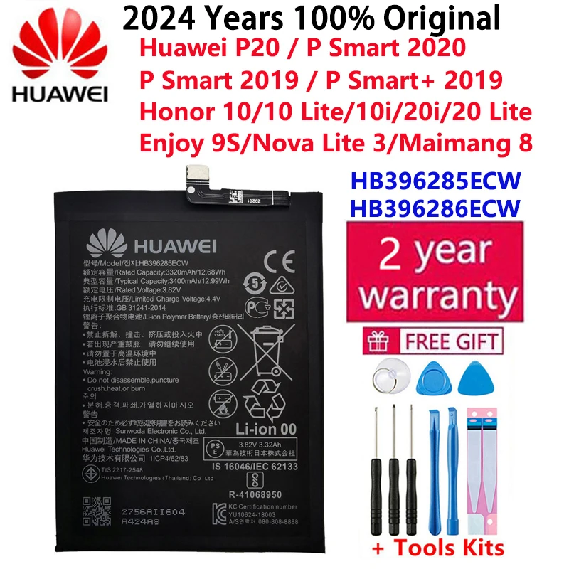 แบตเตอรี่เดิมสําหรับ Huawei Honor Mate Nova 2 3 5A 5C 6A 7 7C 7A 7X 8 8A 8C 8X P8 9 Y9 P9 10 P10 20 P20 Lite Pro Plus แบตเตอรี่