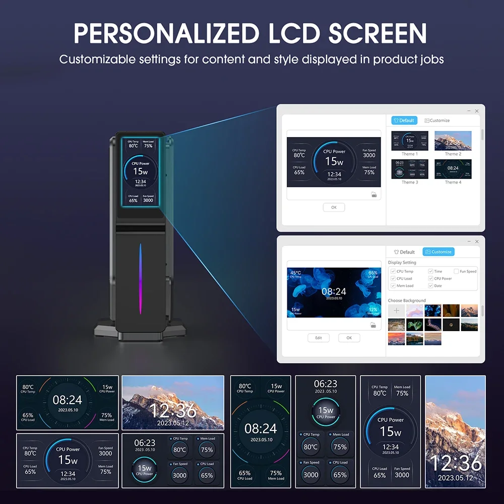 ACEMAGIC S1 MINI PC Alder Lake N97 16GB DDR4 512GB M.2 2280 SATA SSD Wifi5 BT4.2 Windows 11 Micro Desktop Computer