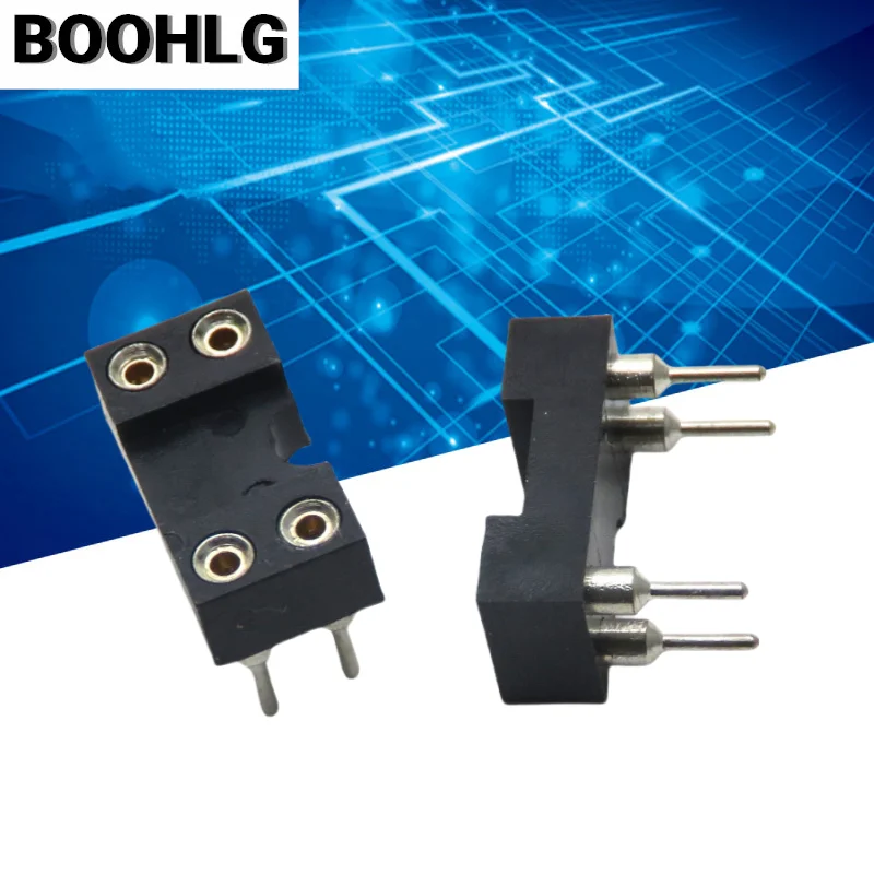 10pcs DIP4 IC presa a foro tondo 4 P DIP CHIP adattatore per supporto di prova 4 PIN dip-4 DIP 4 PIN connettore passo 2.54MM
