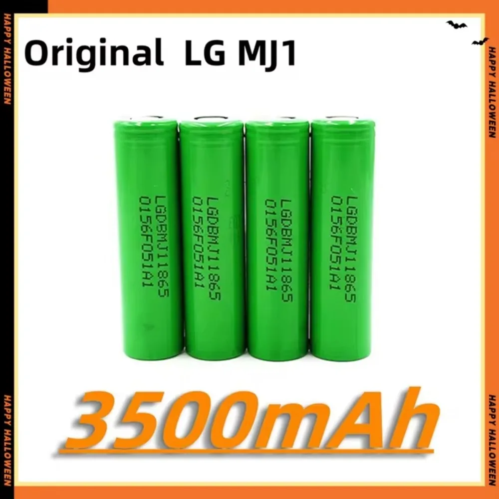 ใหม่ 18650 แบตเตอรี่ลิเธียม 3500mAh 3.7v 25A INR18650 MJ1 high power เครื่องมือแบตเตอรี่ 18650 แบตเตอรี่ + Charger
