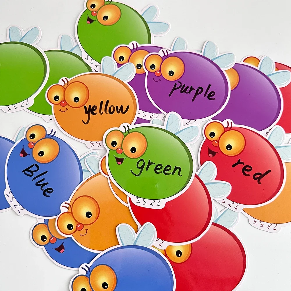 Fly Swatter Game Learning Game for Kids Double Sides Erasable Children Practice Letter / Numbers/ Color Words / Sight Words