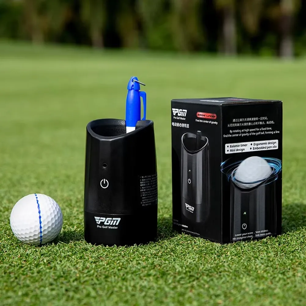 Scriber elettrico da golf Strumento di allineamento del rivestimento della pallina da golf Trova centro di gravità Linea di distribuzione Accessori da golf per pittore di palline