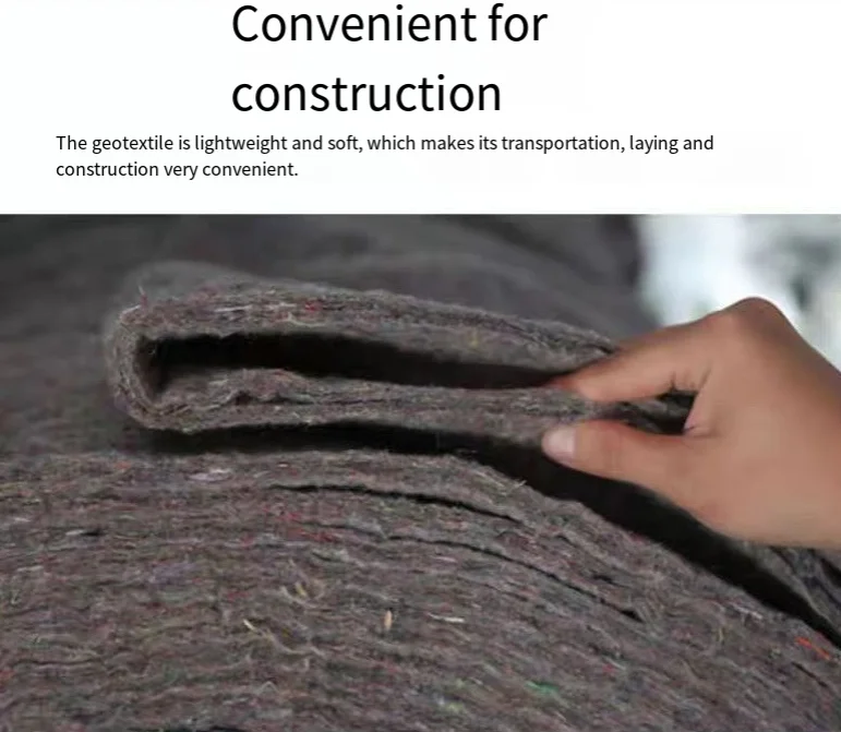 Tessuto non tessuto geotecnico, tessuto ingegneristico, isolamento per serra, feltro, imballaggio per mobili, protezione della coperta