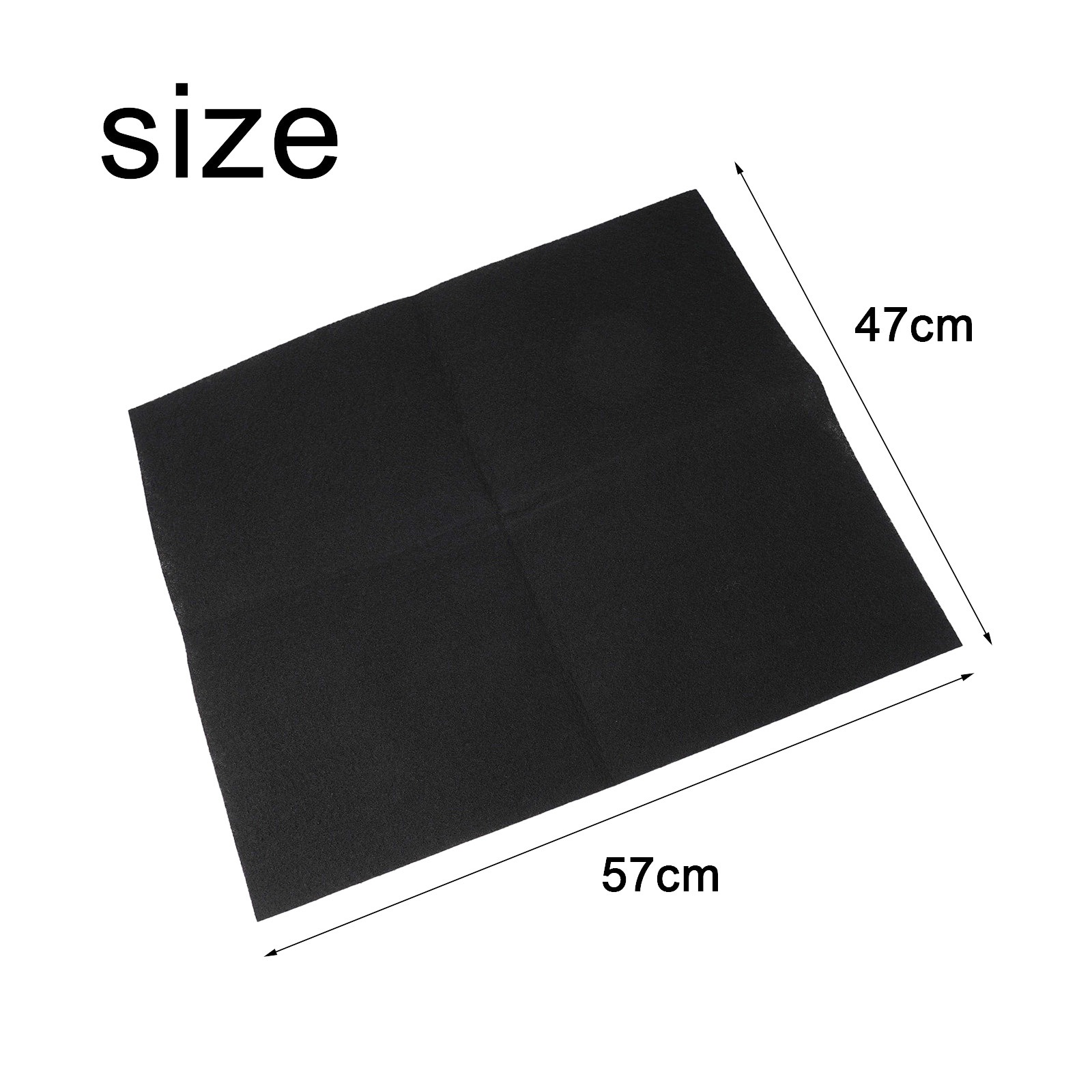 Filtre à charbon actif pour hotte de gamme, 57x47cm, en coton, pour toutes les cagoules, accessoires supporter ficateurs d'air, en tissu