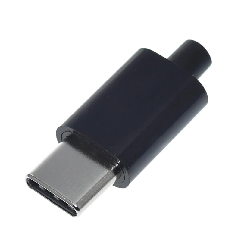 Juego de conectores micro USB tipo C, Conector macho, enchufe trasero, terminales eléctricos, funda de teléfono, 1/5 unidades