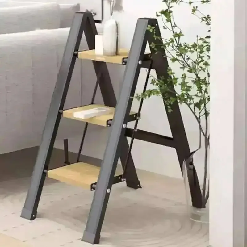Scalette multifunzionali Scale per interni in alluminio portatili ispessite in lega per la casa Cucina pieghevole per mobili a spina di pesce