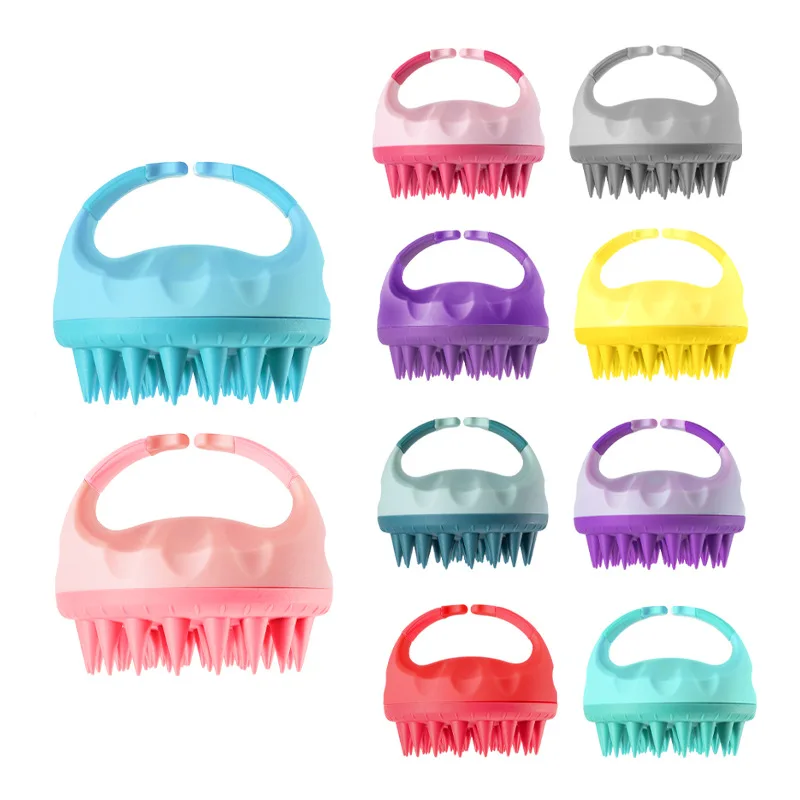 Masajeador del cuero cabelludo, cepillo para champú, lavado del cabello, cepillo para el cuero cabelludo, masajeador del cuero cabelludo de silicona suave, peine para el cabello para eliminación de caspa, cepillo para champú