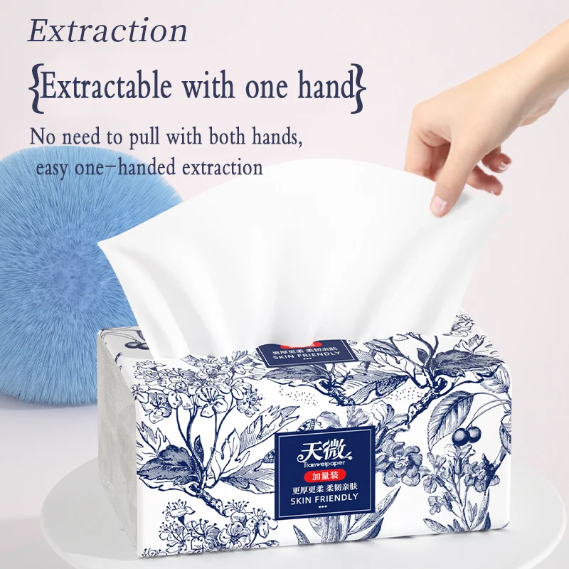 24 packs of drawer paper 5 layer thickened paper towels skin-friendly soft tissue paper napkins napkins household toilet paper