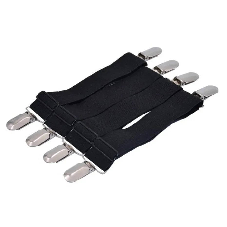 Bande de fixation élastique pour drap de lit 4 pièces/ensemble pinces pour drap de lit ceinture réglable support de couvertures