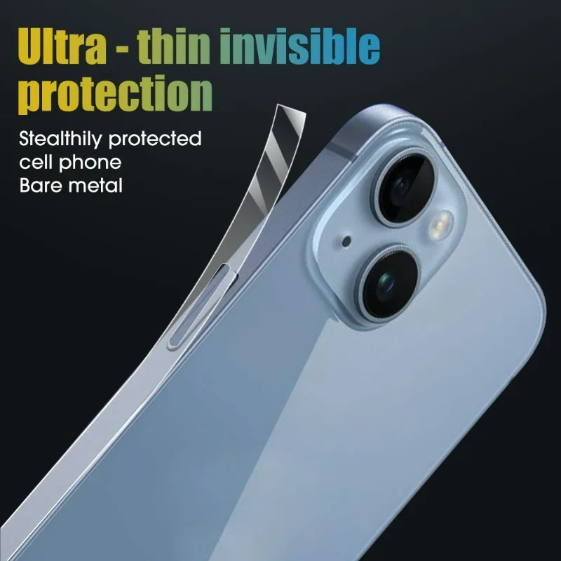 Hydrogel Side Protective Sticker Film For iPhone 16 15 14 Plus 13 Pro Max Anti-Scratch Frame Phone Border Covers For iPhone 16