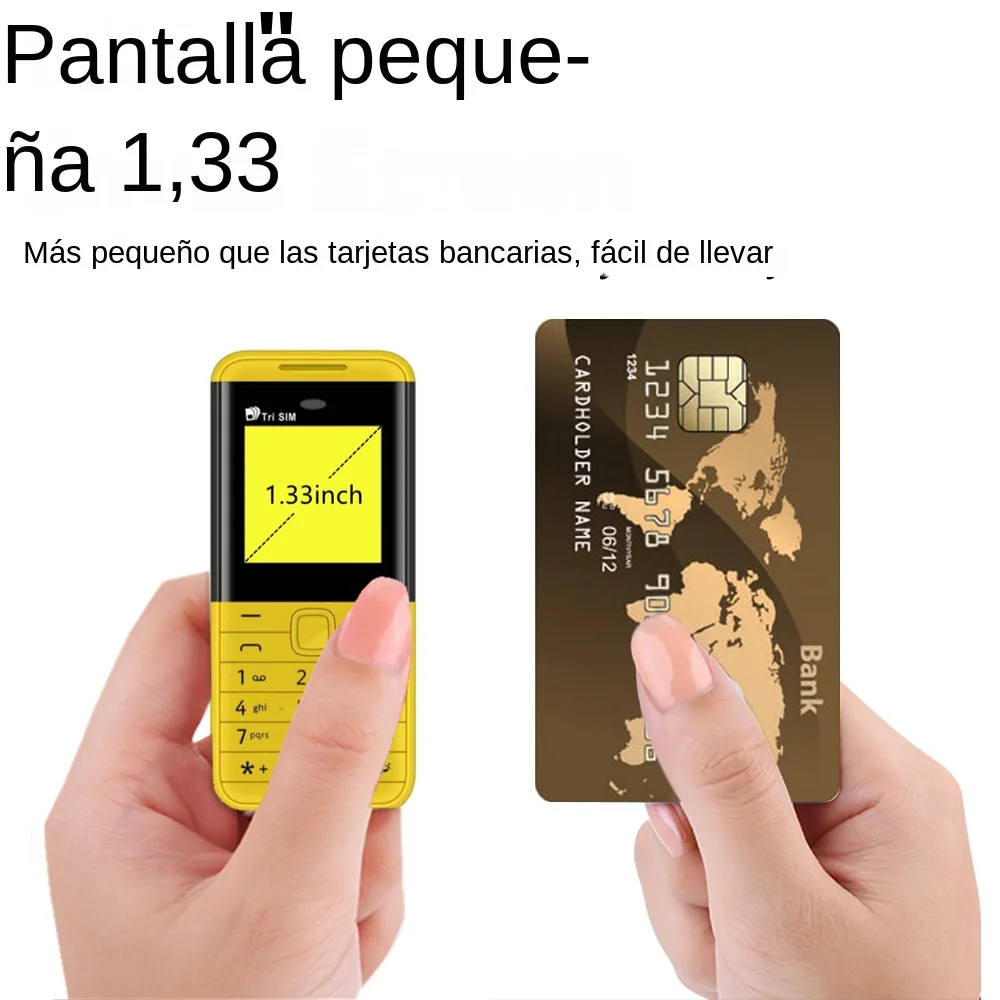 SERVO BM5310 3 tarjeta SIM 3 mini teléfono móvil en espera grabadora de llamadas automáticas dial Bluetooth marcación de velocidad voz mágica 1,3 "teléfono móvil