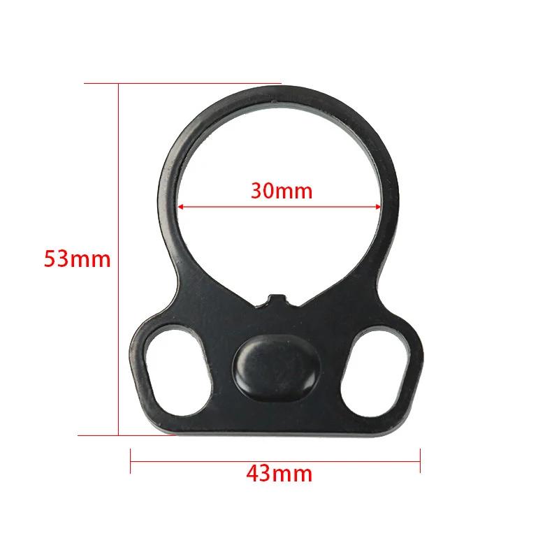 Tactical 2PCS End Plate Dual Loop Ambidextrous Sling Adapter For AR-15 M4