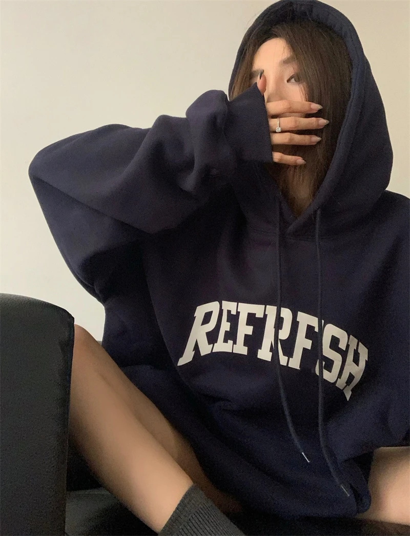 Mole Estilo Americano Retro para Mulheres, Outono Inverno, Com Forro Espo, Estilo Oversize, Versão Coreana, Casaco de M...