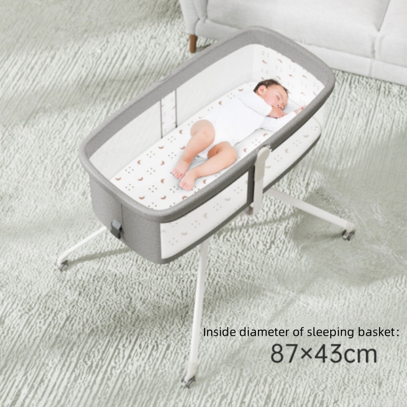 0-18 meses bebê multi-funcional roda berço móvel cama dobrável bebê auto-dançando cama pode suportar 25kg cama recém-nascido