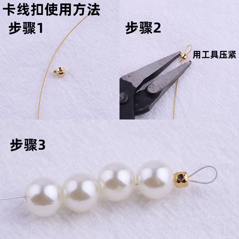 10Pcs สแตนเลสสตีล Stopper Spacers ตําแหน่ง CRIMP End Septum คลิปสําหรับเครื่องประดับ DIY สร้อยคอสร้อยข้อมือ CONNECTOR