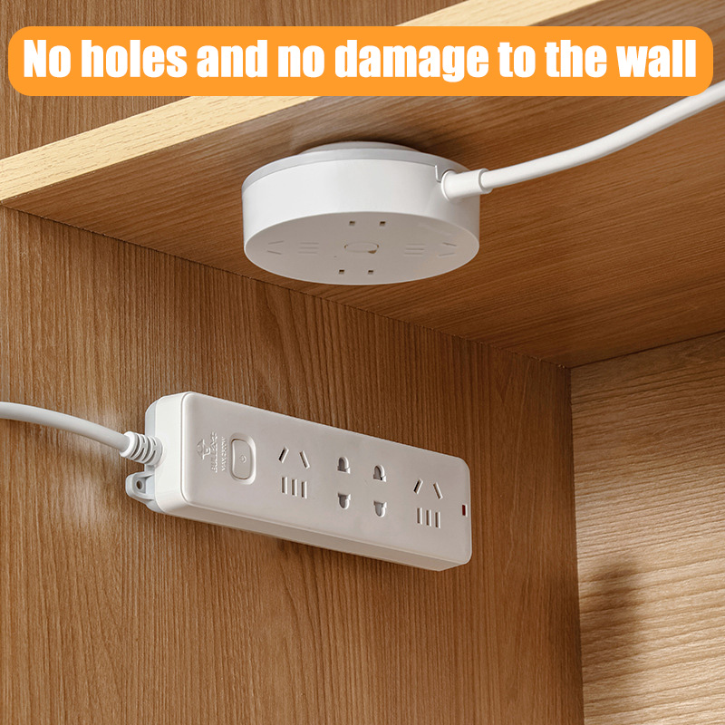 3 Buah/Set Perekat Otomatis Desktop Soket Fixer Kabel Organizer Hiasan Dinding Strip Kait Pemegang Plug-In Dapat Dilepas Kait Dinding