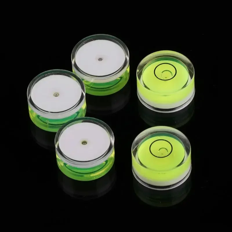Mini nivel a bulle rond de précision, Instrumento Bullseye, outil de mesure du niveau à bulle de précision horizontal 5 pièces