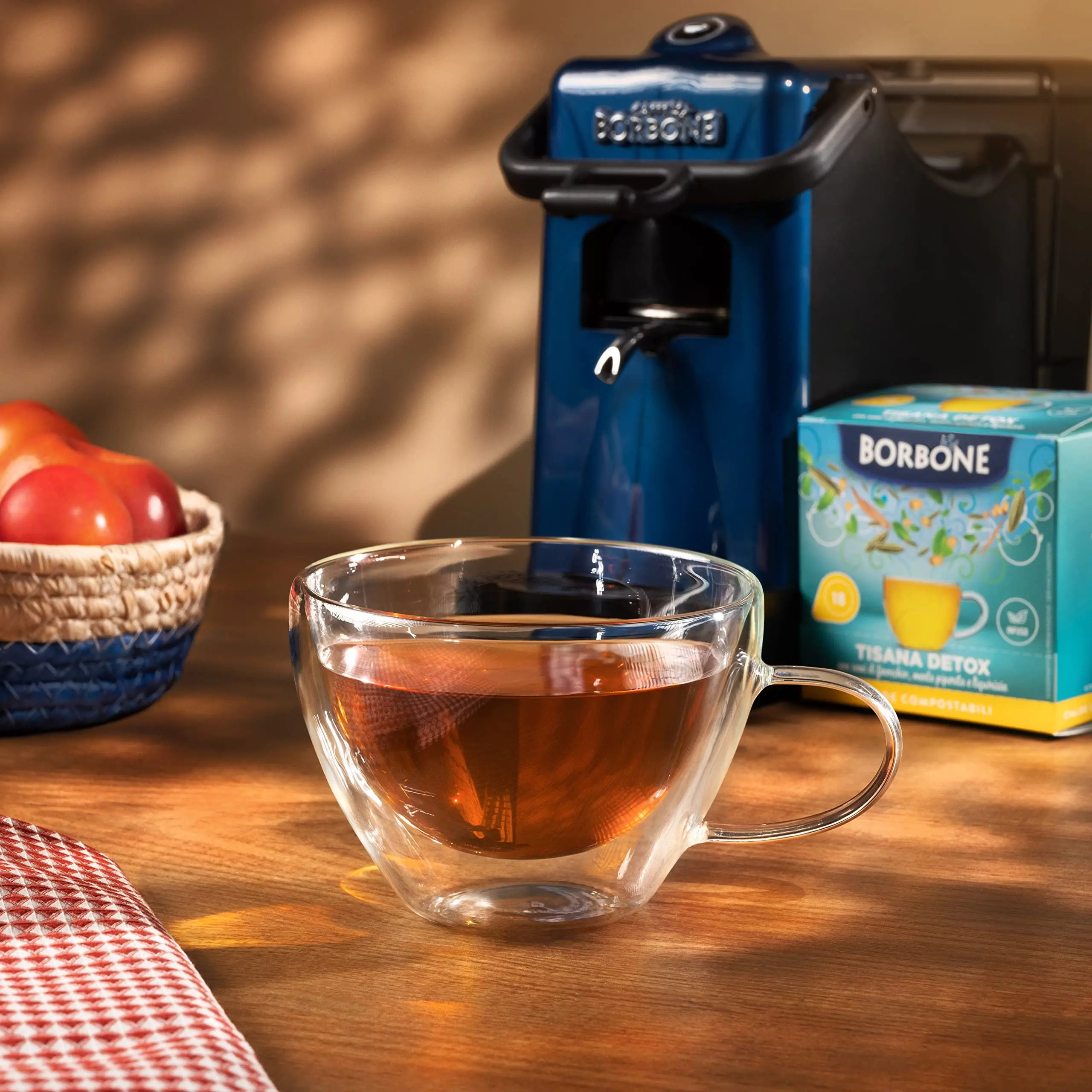 Café Bourbon Tisana Detox - 72 dosettes (4 trousses à crayons de 18 dosettes)-Système ESE