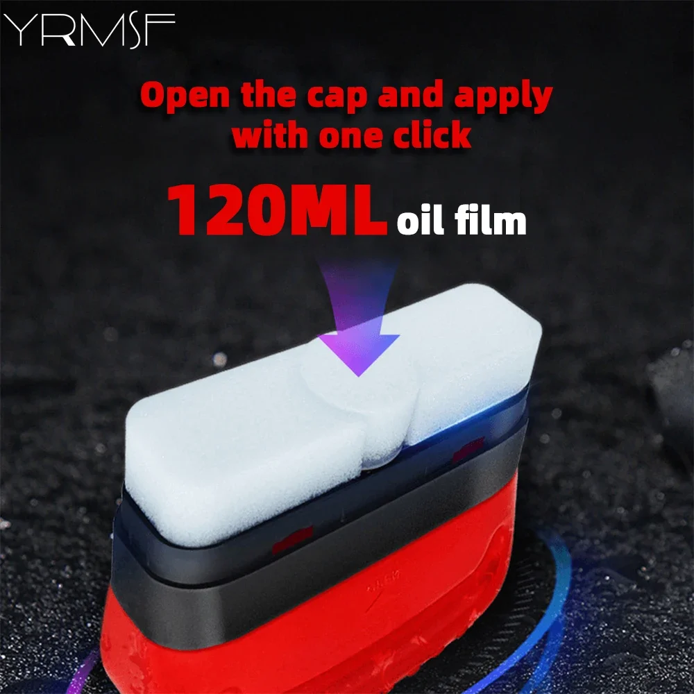 120ml Auto Glass Oil Film Cleaner Car Windshield Cleaning Brush Remove Dirt Rearview Mirror Restor Luster Cleaning Agent Tools