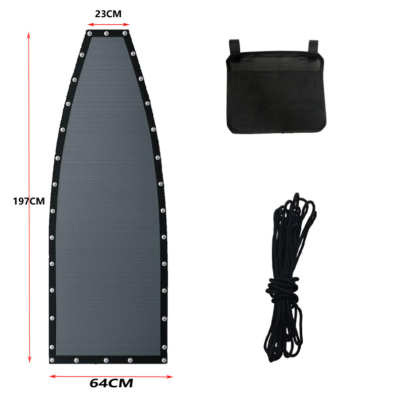 Black Replacement Seat Cloth For Textilene Hanging Swing Chair - 64x197x23CM Garden Swing Replacement Waterproof Dustproof