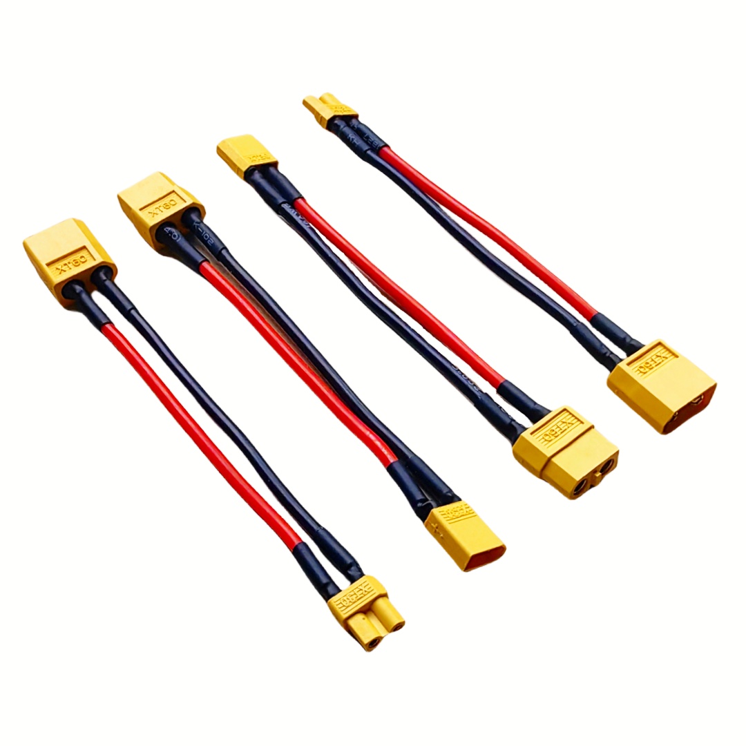 XT30 do XT60 męski/żeński adapter akumulatora RC Lipo 10CM kabel 16AWG przewód silikonowy do FPV RC akcesoria samochodowe CineLog35 części do dronów