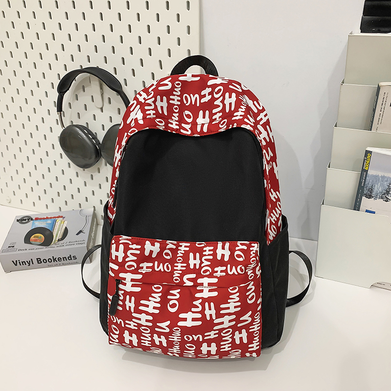 Women Schoolbag Waterproof Large Capacity School Backpack Smooth Zipper Solid Teens Girl Casual Daypack Bag Student Supply