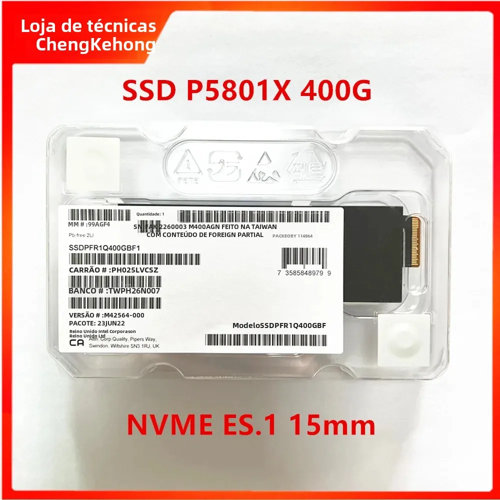 Novo original para Intel OPTANE SSD P5801X 400G E1. Interface S Unidade de estado sólido de nível empresarial SSDPFR1Q400GBF1