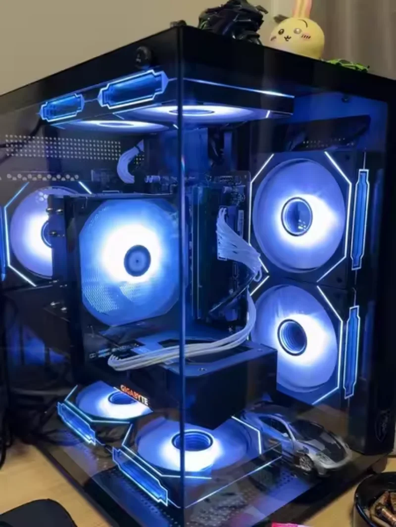 Beliebte PC-Gehäuse RGB-Lüfter 12 cm ATX-Türme mit Lüfterkühler 5 V 3-poliger Computer-Gaming-CPU-Kühler Kupfer ARGB-Lüfter
