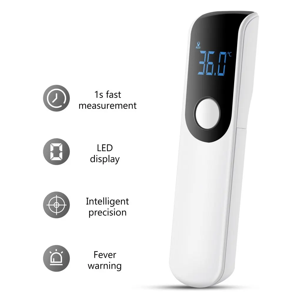 Termómetro infrarrojo para fiebre, termómetro médico Digital LCD para el hogar, termómetro láser sin contacto para temperatura corporal y oído
