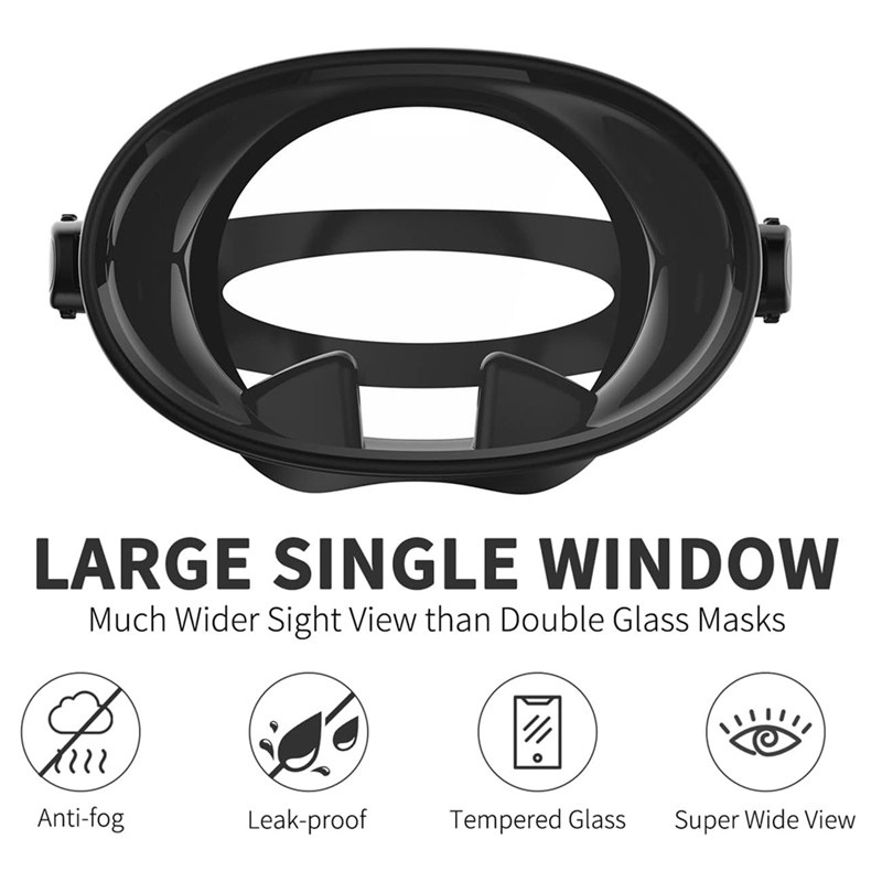 A42Z-HD Field Of Vision Diving Goggles Waterproof Anti-Fog Explosion-Proof Silicone Goggles Retro Free Diving Masks