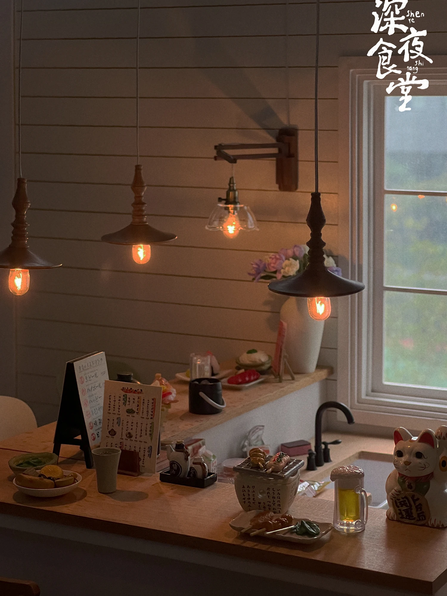 1/6 doll house model furniture accessories Pendant lamp/folding wall lamp (need to be matched with transformer and power strip)
