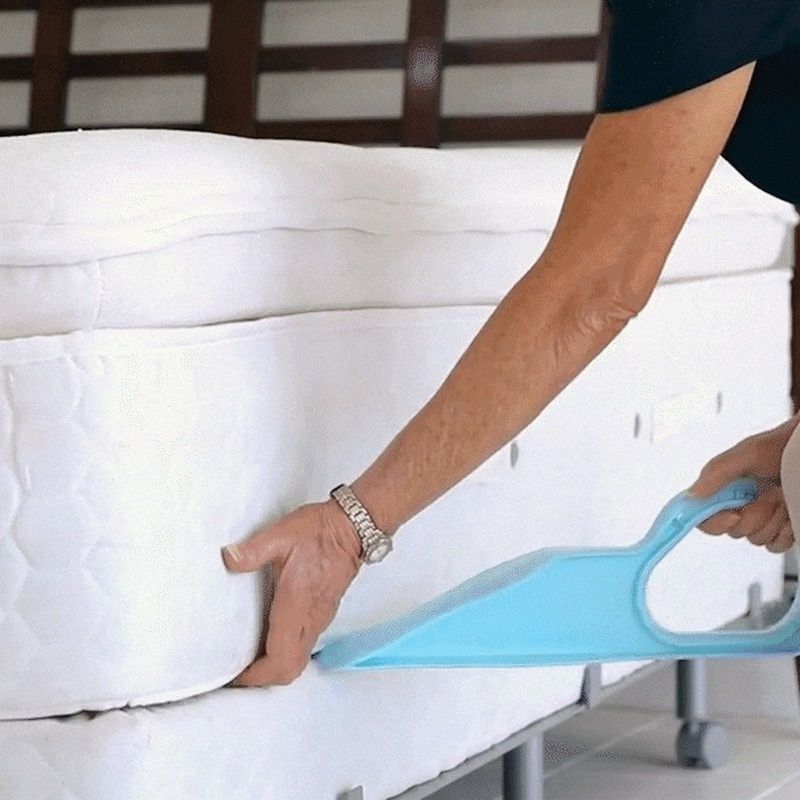 เครื่องยกที่นอน2ชิ้นตามหลักสรีรศาสตร์เบาะเสริมแรงยก matras kasur ช่วยบรรเทาอาการปวดหลังเตียงเคลื่อนไหวได้