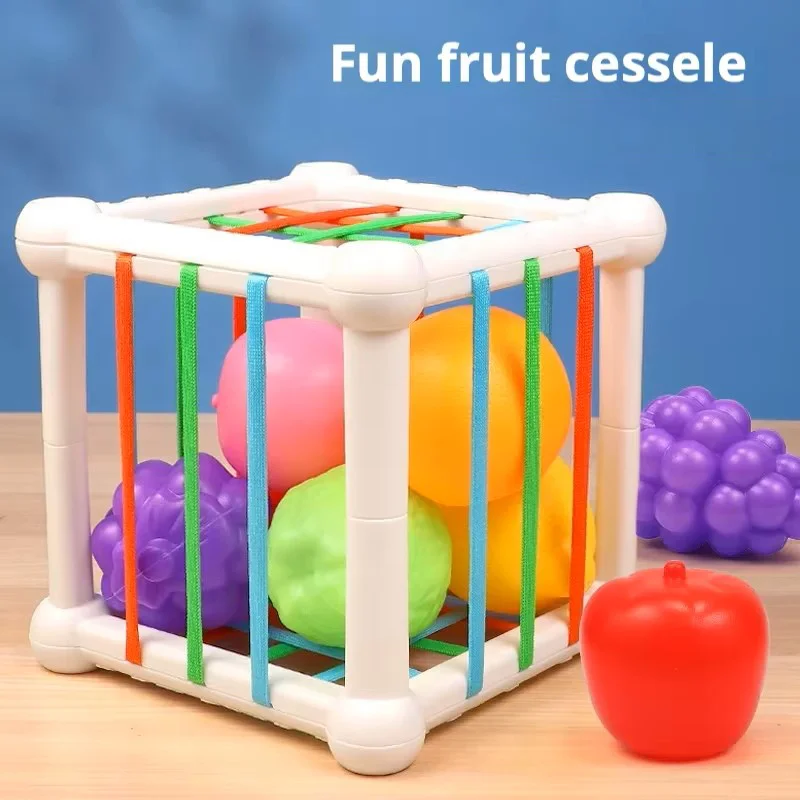 7Pcs Kids Educational Cube Shape Matching Stacking Learning Toys Educational Play Games Baby Toys