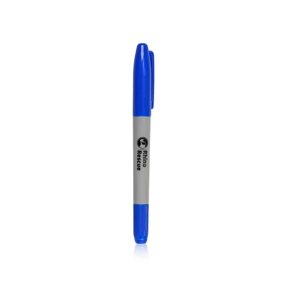 RHINO RESCUE Double Tip Marker Pen Fine and Broad Tip Twin Tip Pens For Outdoor Camping Home Signing and Marking (Pack of 10)