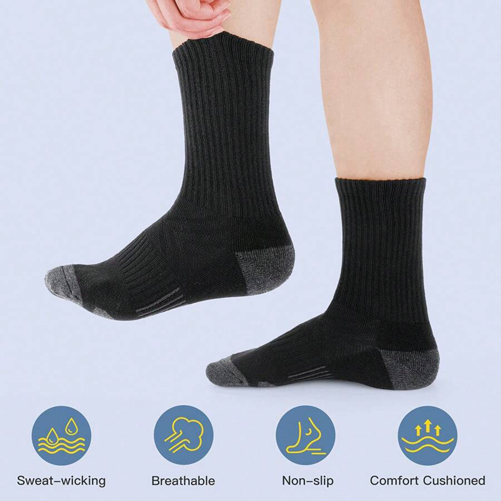 6-Paar mittellange Herrensocken, trendige, vielseitige, vertikale Streifen, bequem, weich, schweißabsorbierend, ganzjährig, lässige Socke