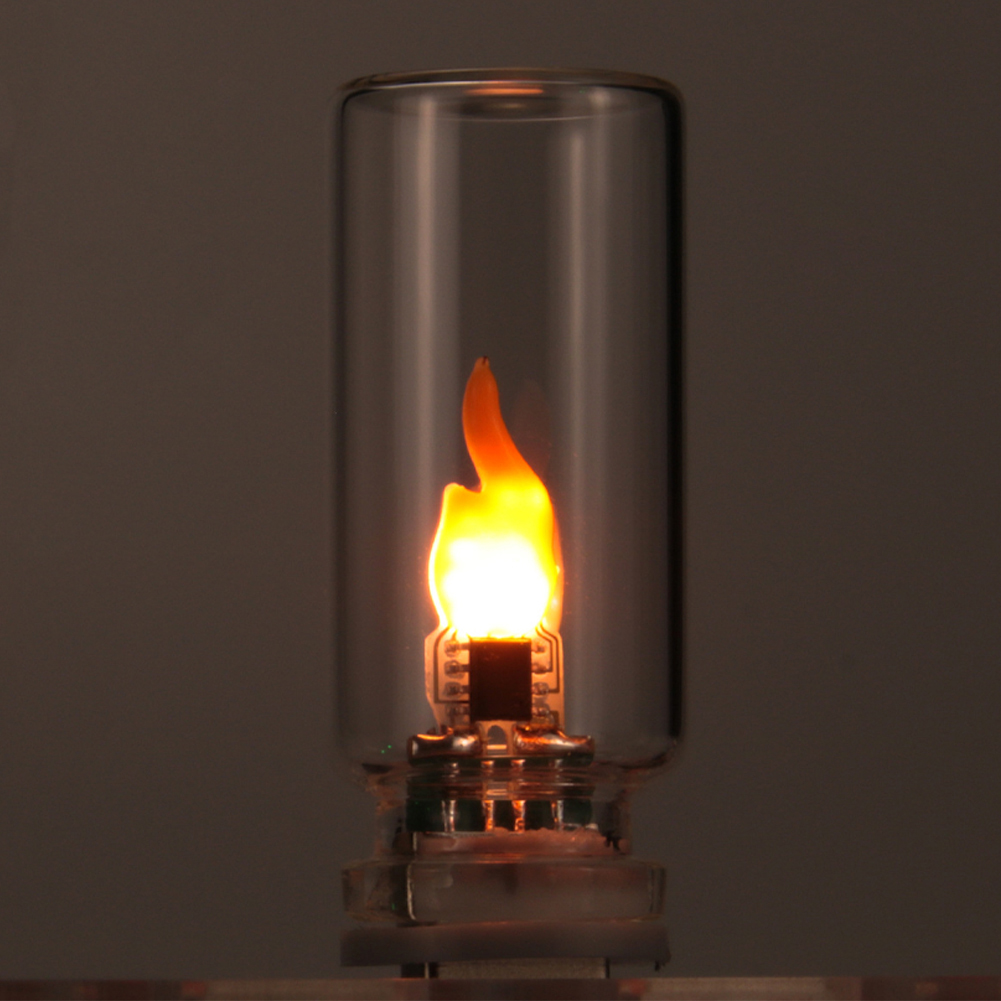 5V USB LEDフラッシュキャンドルライト電球 車内装飾ライト 車内雰囲気ランプ ナイトライト ホリデーホーム 車内装飾用