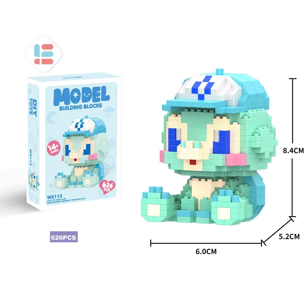 Anime Figure Hello Kitty Building Blocks Pikachu Building Blocks for LEGO Charmander 3D Puzzle Model Toy Children Birthday Gifts
